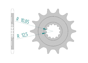 Front sprocket 520 Kawasaki