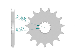 Front sprocket 525 CAGIVA