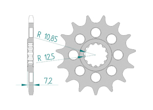 Front sprocket 520 Yamaha