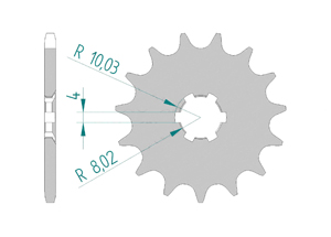 Front sprocket 420 Yamaha