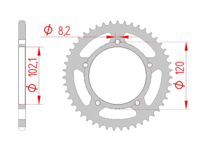 KIT STEEL APRILIA 50 TUONO 2003-2005 Standard