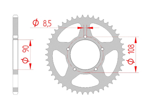 KIT STEEL APRILIA 350 ETX 4.35 Reinforced Xs-ring