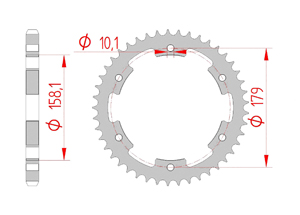 KIT STEEL APRILIA ETV 1000 CAPONORD 01-06 Super Reinforced Xs-ring