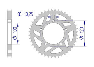 KIT ALU APRILIA 1000 TUONO 2003-2005 Super Reinforced Xs-ring