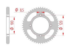 KIT STEEL BETA 50 RR SM 2005-2011 #428 4FIX Standard