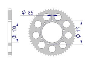 KIT ALU BETA 50 RR ALU 2003-2006 Standard