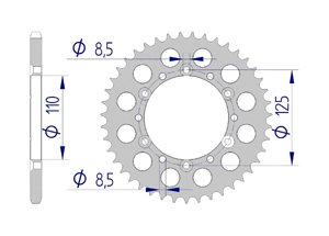 KIT ALU BETA 240 ZERO/SYNTESI 90-91 Reinforced