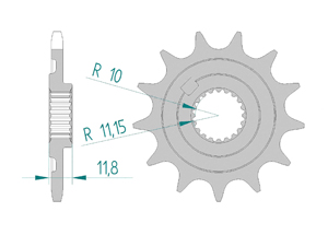 Front sprocket 520 SHERCO