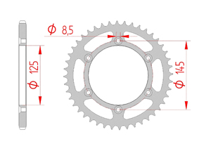 KIT STEEL CAGIVA 125 TAMANACO 88-91 Standard Xs-ring