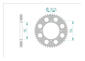 KIT STEEL CAGIVA 350 ELEFANT 1985-1988 Reinforced Xs-ring