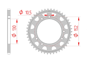 KIT STEEL CAGIVA 500 CANYON 1989-2000 Standard Xs-ring