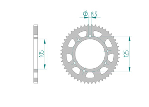 KIT STEEL DERBI 50 R X-TREME 2002-2005