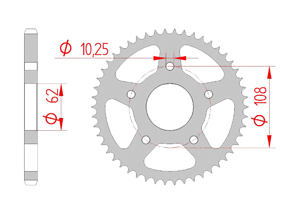 KIT STEEL DERBI 125 GPR 2004-2008 Standard