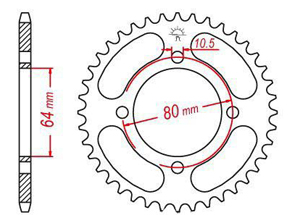 Rear sprocket Esjot