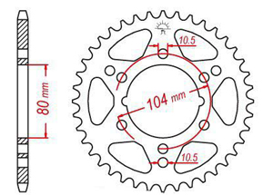 Rear sprocket Esjot