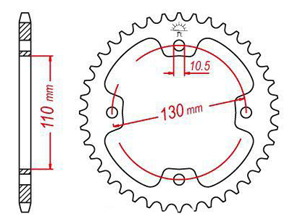 Rear sprocket Esjot