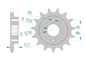 KIT STEEL DUC 796 MONSTER 10-14 FOR PCD2