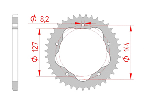 KIT STEEL DUC 848 EVO 07-13 FOR PCD2 Hyper Reinforced Xs-ring