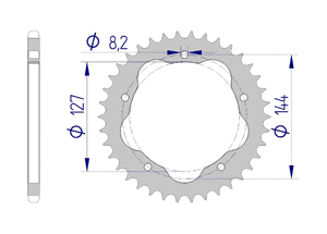 KIT ALU DUC 800 MONSTER S2R 05-08 FOR PCD2 Super Reinforced Xs-ring