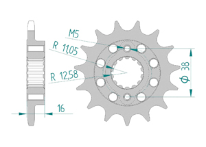 Front sprocket 520 Ducati