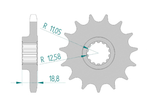 Front sprocket 530 Ducati