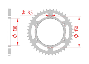 KIT STEEL GILERA 600 RC 1989-1990 Reinforced Xs-ring