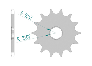 Front sprocket 520 Aprilia