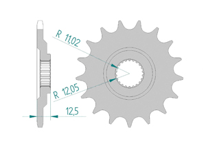 Front sprocket 520 Aprilia