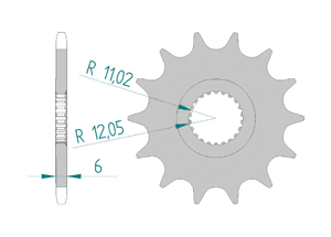 Front sprocket 520 CAN-AM 450 DS