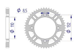 KIT ALU HUSQVARNA TC 85 SW 2014-2016