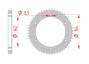 KIT STEEL HYOSUNG 125 COMET 2003-2012 Reinforced