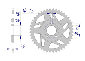 KIT ALU KTM SX 50 PRO SENIOR LC 2003-2005