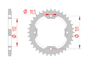 KIT STEEL KYMCO 250 KXR 2003-2006 Reinforced Xs-ring