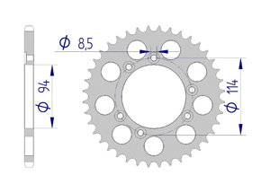 KIT ALU MONTESA 310/311 MX Racing