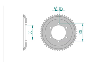 KIT STEEL RIEJU RR 50 SPIKE SM 1997-1998