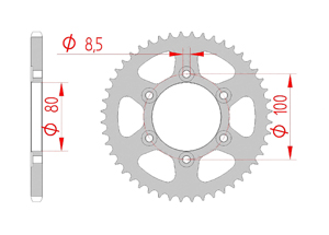 KIT STEEL RIEJU 50 RR/SPIKE SM 2003-2004