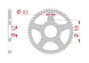 KIT STEEL RIEJU RRX 50 SPIKE 2007-2009