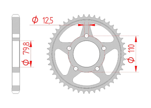 KIT STEEL TRIUMPH 900 THUNDERBIRD 6 SPEEDS