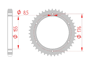 KIT STEEL TRIUMPH 955 I ST SPRINT nø>89736 Reinforced Xs-ring