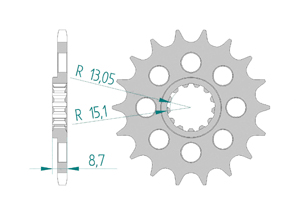 Front sprocket Chain 520