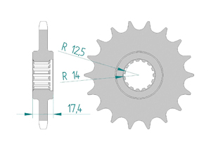 Front sprocket 525 VOXAN