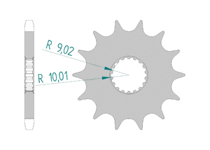 KIT STEEL MASH 125 SRAMBLER 2014-2015 Reinforced Xs-ring