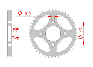 KIT STEEL DAELIM 125 VS 1998-1999 Reinforced Xs-ring