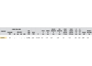 KIT STEEL DAELIM 125 VS 1998-1999 Reinforced Xs-ring