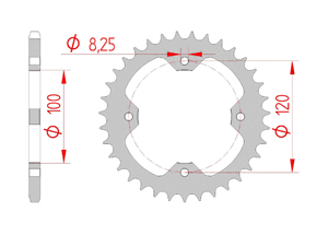 KIT STEEL BOMBARDIER 200 RALLY 04-06 Reinforced Xs-ring