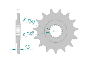 KIT ACIER HM / HONDA CRE 250 R 2003 Reinforced Xs-ring