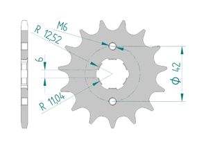 KIT STEEL TGB 250 BLADE 2008-2009 6C Reinforced Xs-ring