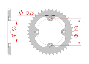 KIT STEEL BOMBARDIER 450 DS 2008-2010 Reinforced Xs-ring