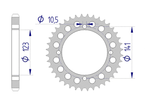 KIT ALU LAVERDA SF 750 1971-1977 Reinforced Xs-ring