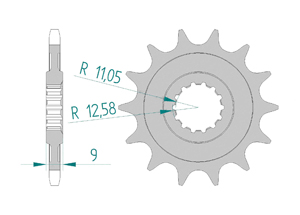 Front sprocket 520 MV